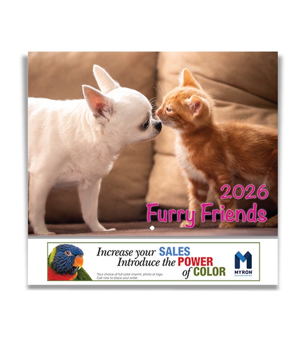 Furry Friends Wall Calendar 2026