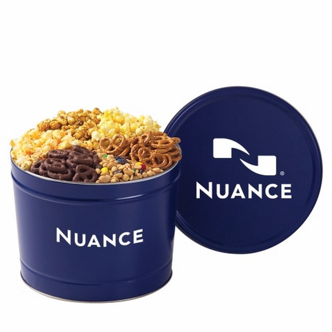 2 Gallon 6-Way Custom Snack Tins