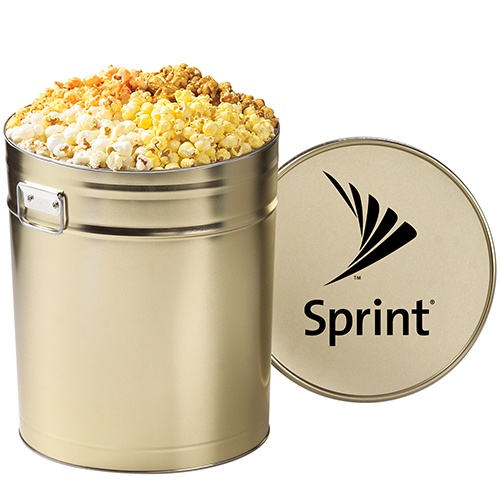 6-1/2 Gallon 4-Way Popcorn in Custom Tins