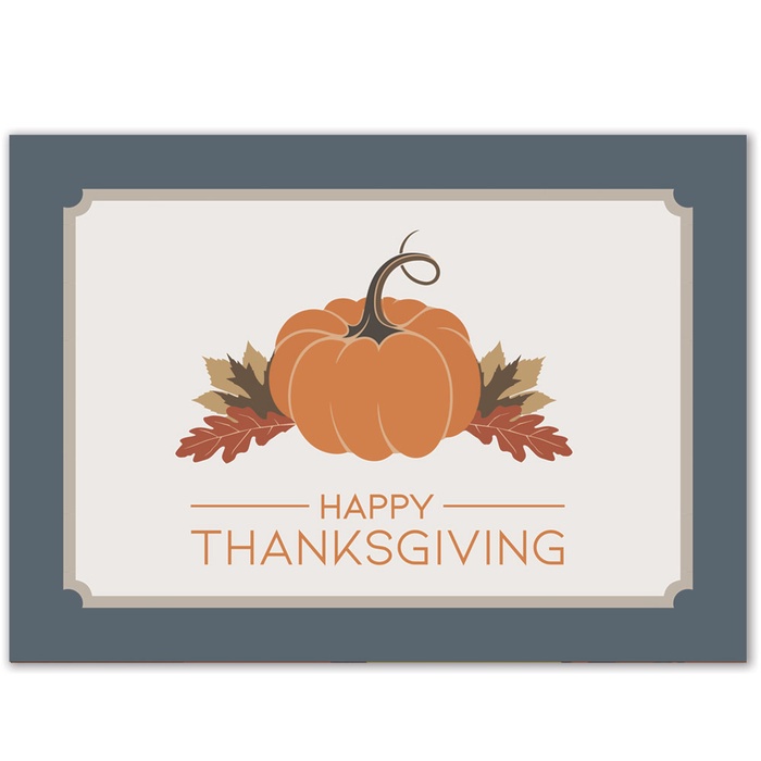 Thanksgiving Pumpkin Greeting Card