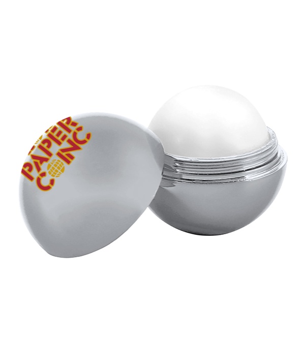 Metallic Finish Round Lip Balm