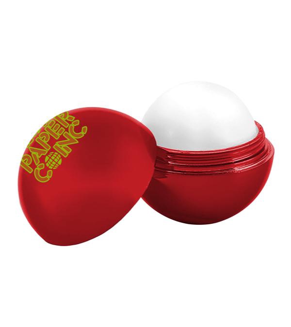 Metallic Finish Round Lip Balm