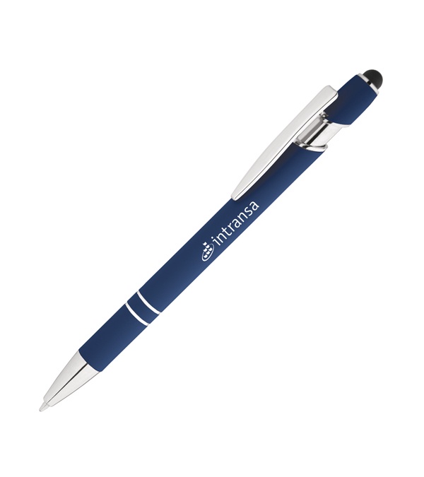 Recycle Arden Soft Touch Stylus Pen - Single Color Imprint