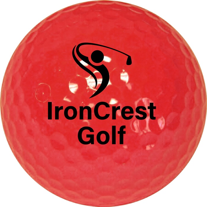 Promotional Red Golf Ball STD Service