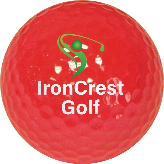 Promotional Red Golf Ball STD Service