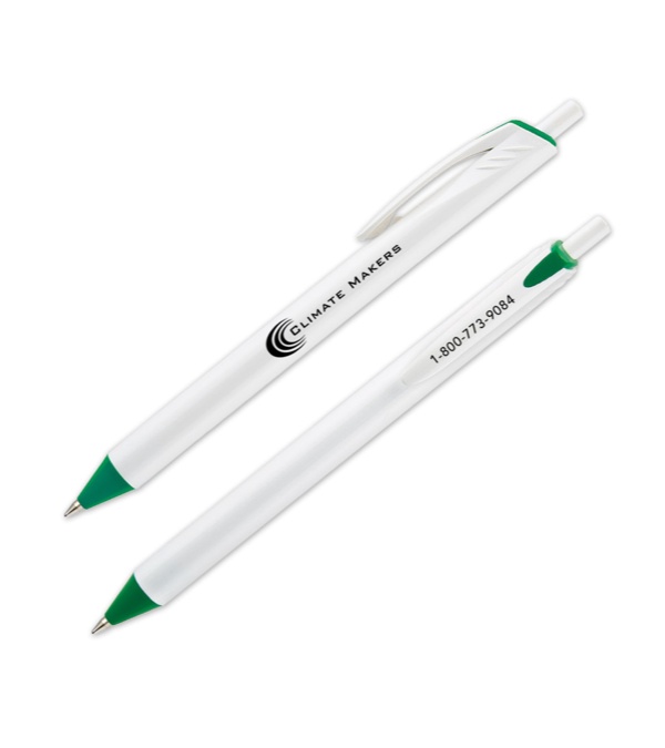Allen White Barrel Pen