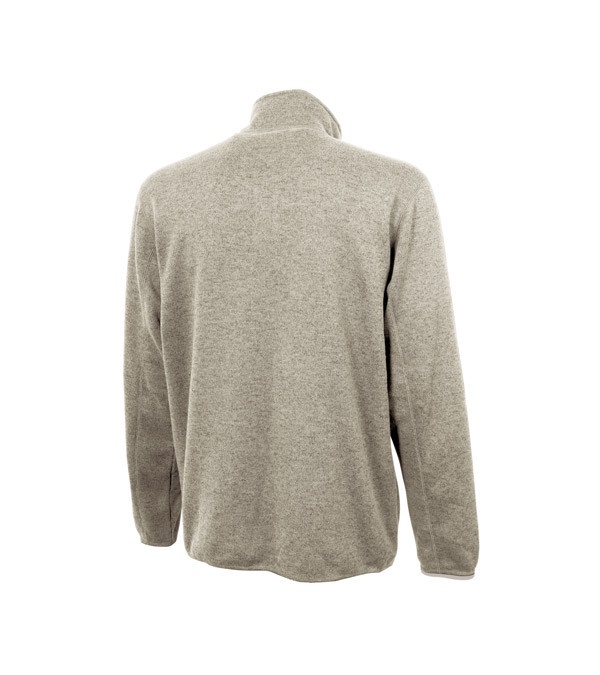 Men's Heathered Fleece Jacket - Embroidered
