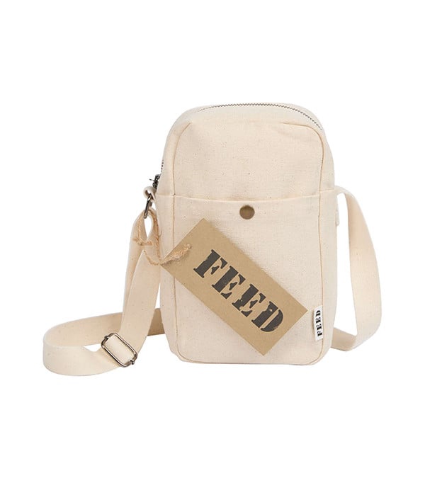 FEED Organic Cotton Crossbody - Full Color Imprint