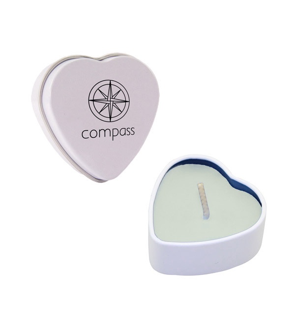 Heart Tin Candle