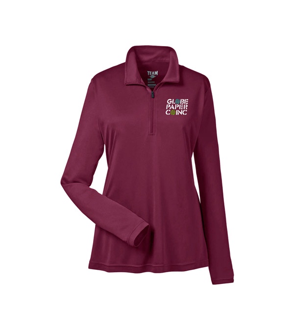 Team 365 Ladies' Zone Performance Quarter-Zip - Screen Print