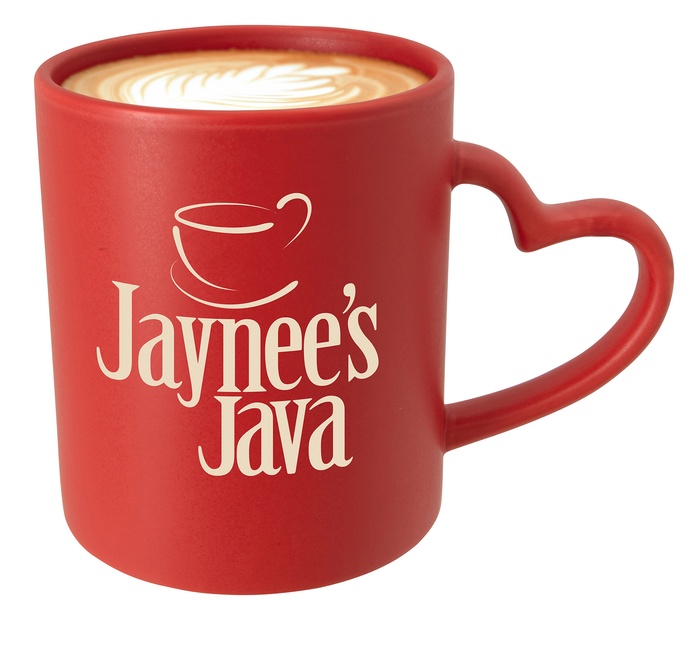 12 oz. Custom Heart Mug