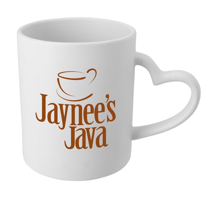 12 oz. Custom Heart Mug