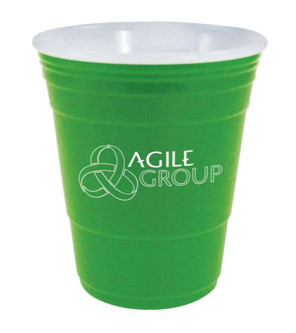 16 oz. Uno Cup With White Lid