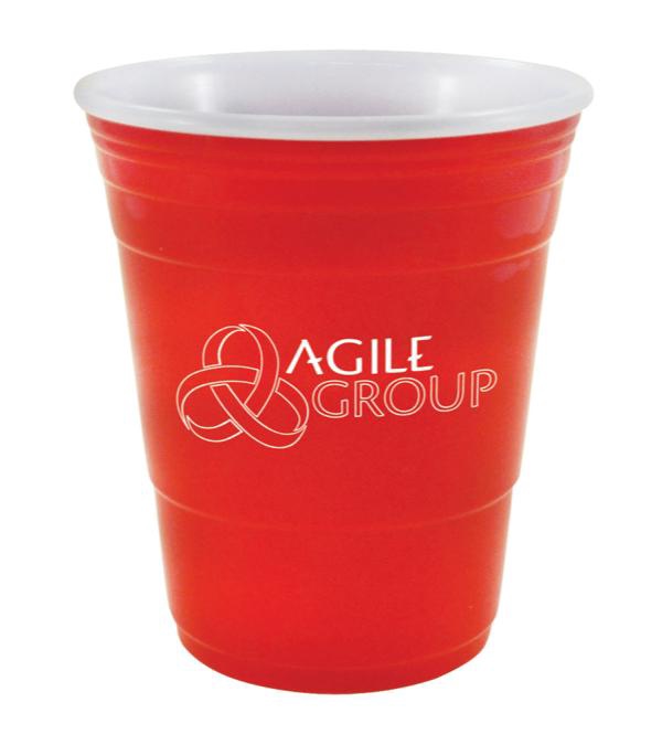 16 oz. Uno Cup With White Lid