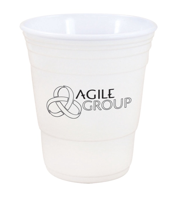 16 oz. Uno Cup With White Lid