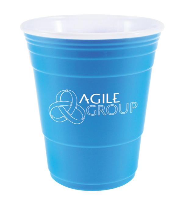 16 oz. Uno Cup With White Lid