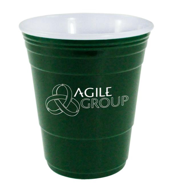 16 oz. Uno Cup With White Lid