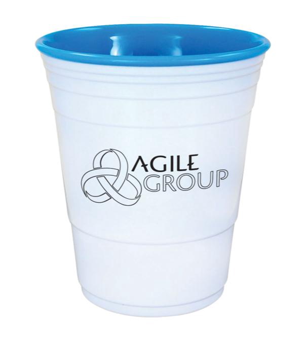 16 oz. Uno Cup With White Lid