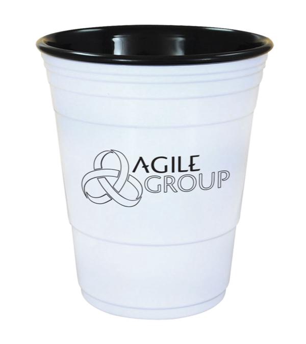 16 oz. Uno Cup With White Lid