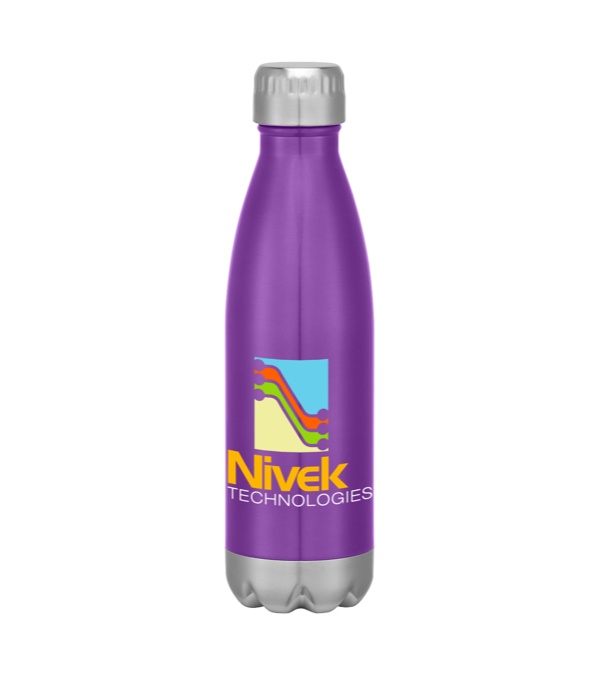 16 oz. Swiggy Stainless Steel Bottle - Full Color Imprint