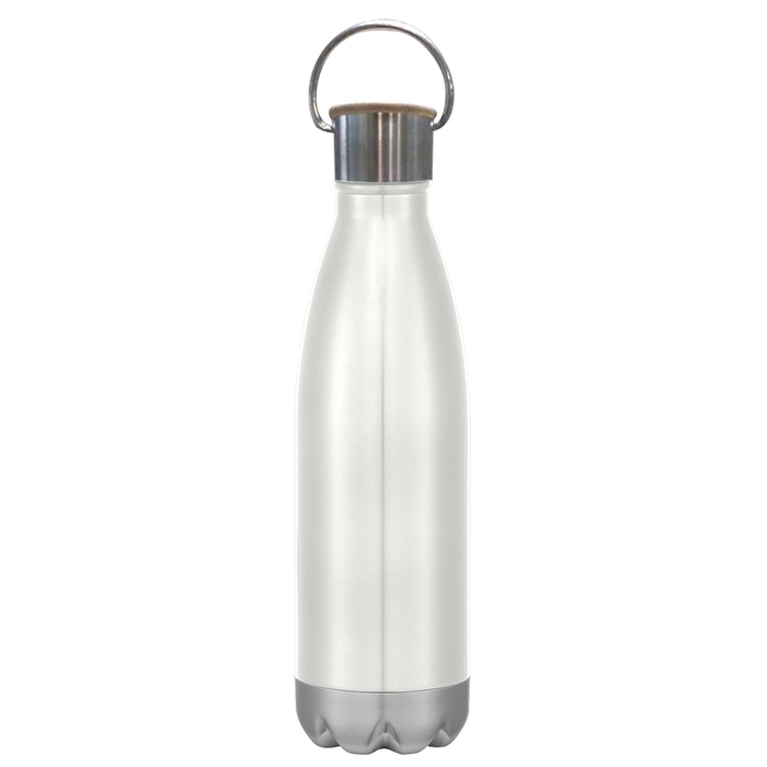 16 Oz. Swiggy Stainless Steel Bottle With Bamboo Lid