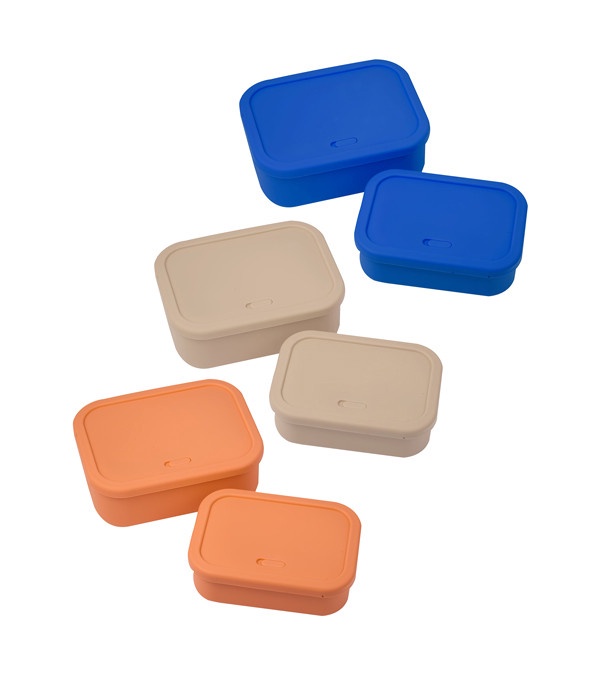 Silicone Food Storage Box with Air Valve Set - 24 oz. and 44 oz.