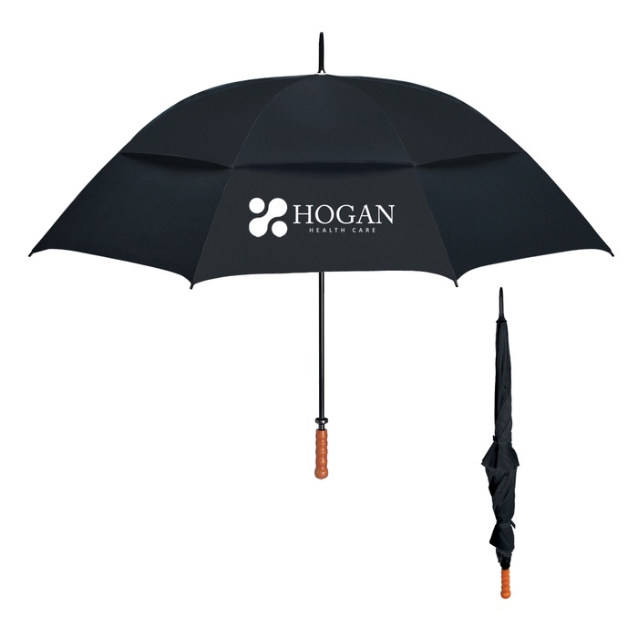68" Arc Vented Windproof Umbrella