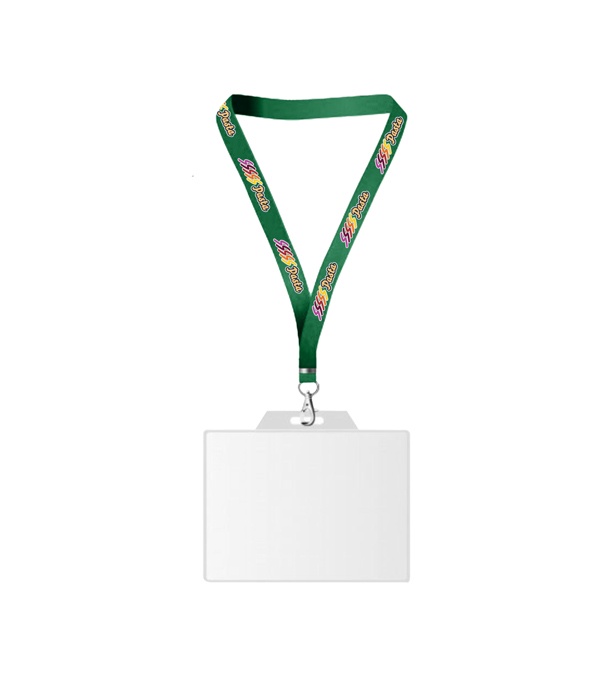 USA Made Dye-Sub Lanyard with Badge Holder