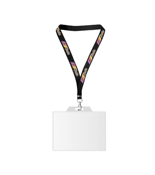 USA Made Dye-Sub Lanyard with Badge Holder