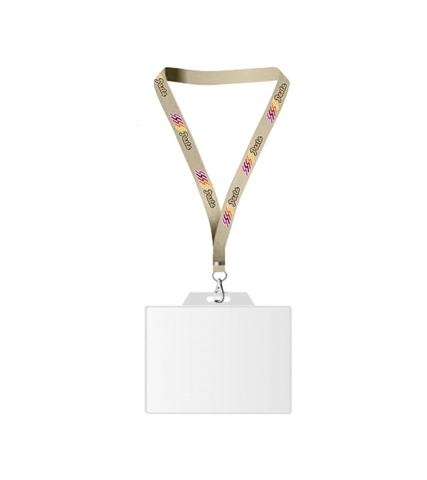 USA Made Dye-Sub Lanyard with Badge Holder