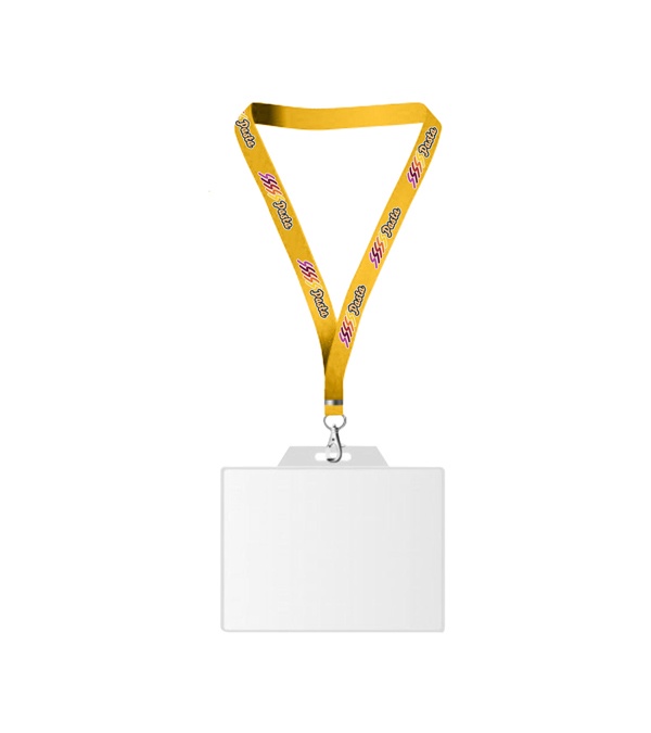 USA Made Dye-Sub Lanyard with Badge Holder