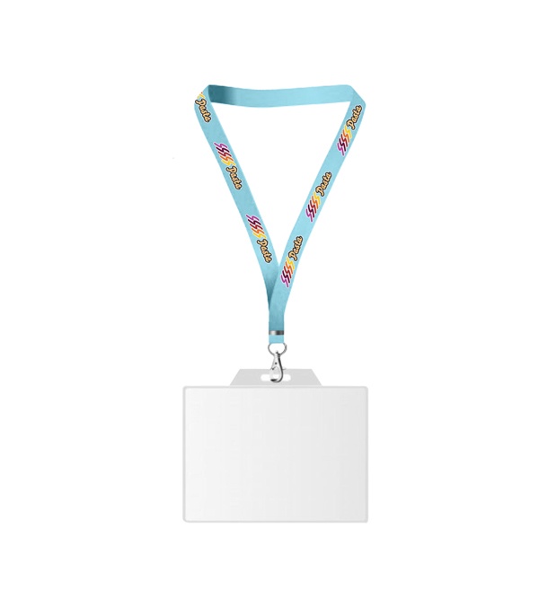 USA Made Dye-Sub Lanyard with Badge Holder