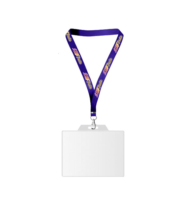 USA Made Dye-Sub Lanyard with Badge Holder
