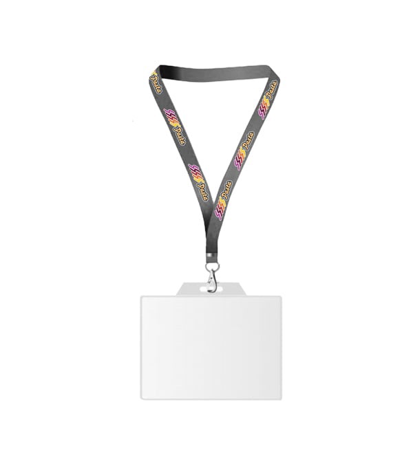 USA Made Dye-Sub Lanyard with Badge Holder