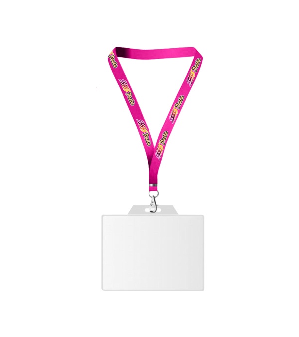 USA Made Dye-Sub Lanyard with Badge Holder