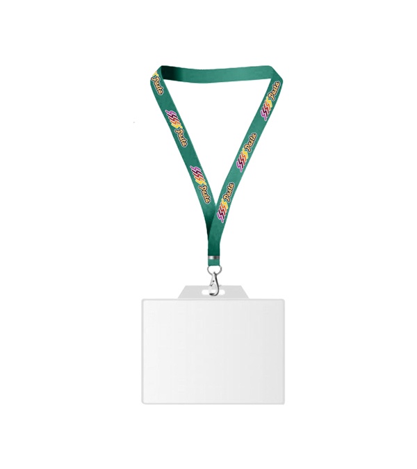 USA Made Dye-Sub Lanyard with Badge Holder