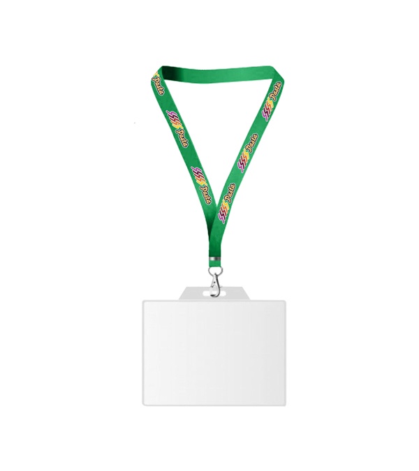 USA Made Dye-Sub Lanyard with Badge Holder