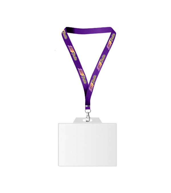 USA Made Dye-Sub Lanyard with Badge Holder