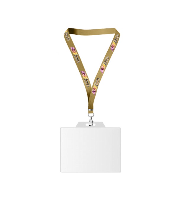 USA Made Dye-Sub Lanyard with Badge Holder