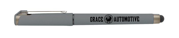 Good Value™ Cali Stylus Gunmetal Suede RABS Pen