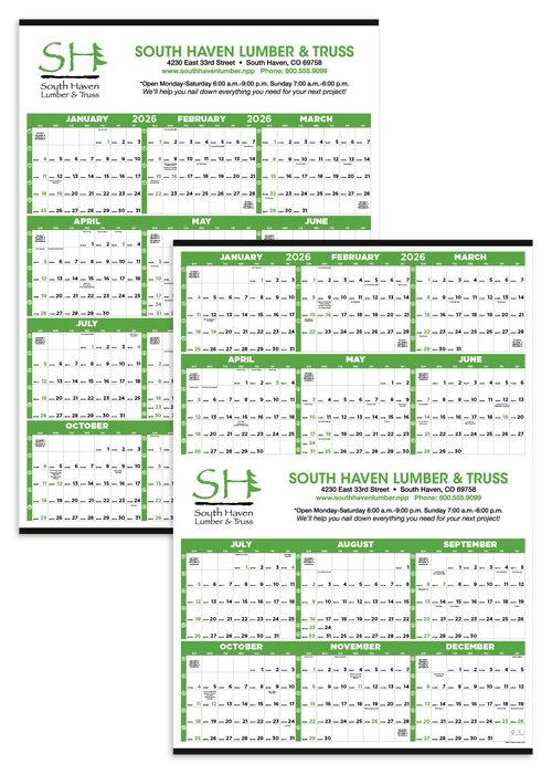 Triumph® Calendars Small Quantity Custom Span-A-Year Calendar - 2027