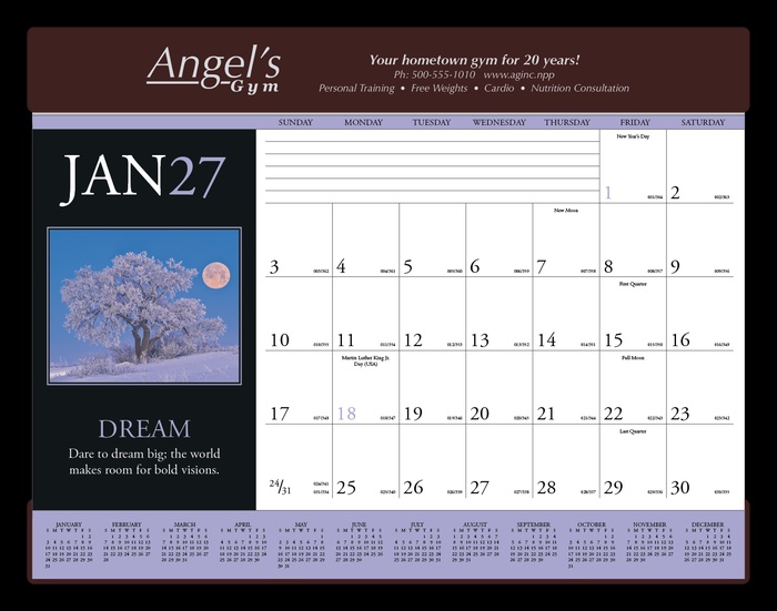 Triumph® Calendars Motivations Desk Pad - 2027