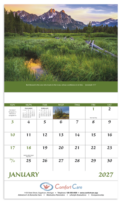 Good Value™ Eternal Word - Stapled Calendar