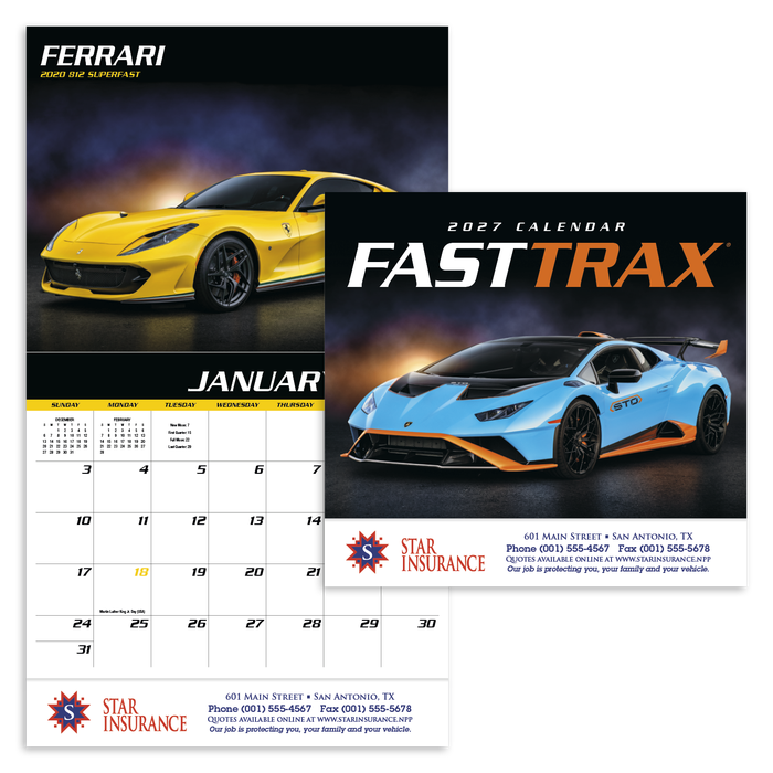 HotLine® Products Fast Trax® Appointment Calendar - Stapled