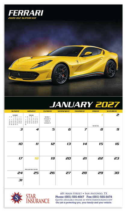 HotLine® Products Fast Trax® Appointment Calendar - Stapled