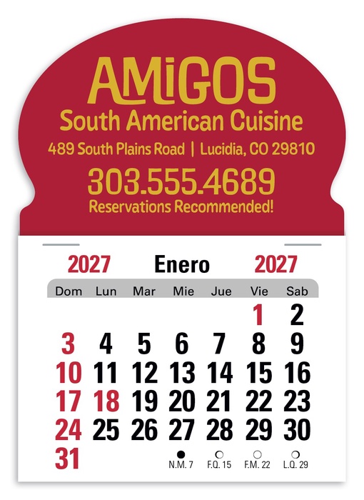 Triumph® Calendars Press-N-Stick Spanish Calendar