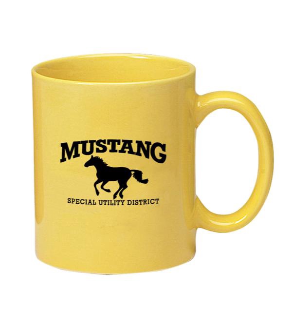 11 oz. Colored Stoneware Mug With C-Handle