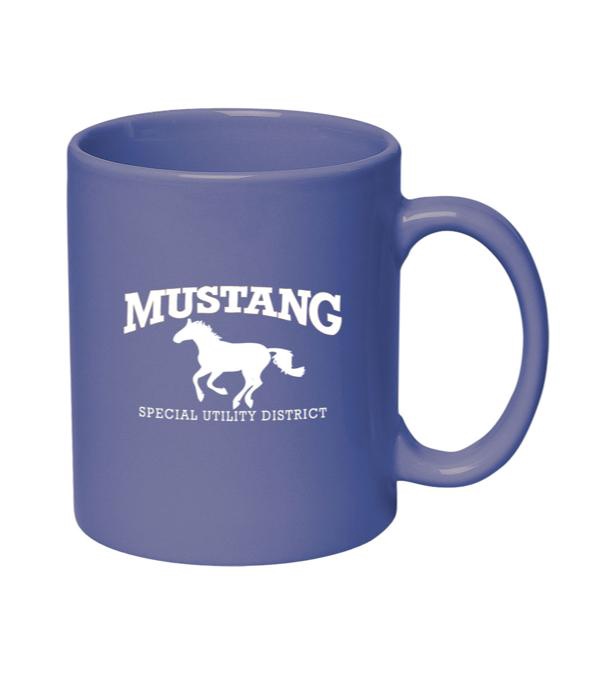 11 oz. Colored Stoneware Mug With C-Handle