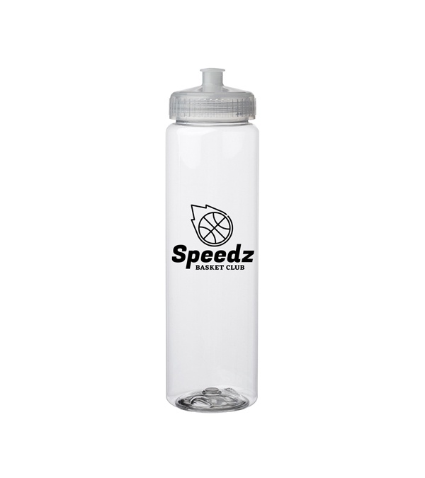 32 oz Poly Clear Plastic Water Bottles