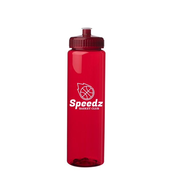 32 oz Poly Clear Plastic Water Bottles